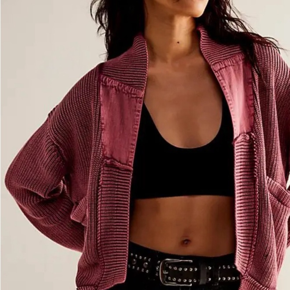 NWT Free People We The Free Worn Thru Surplus Cardi - $158 MSRP - XS